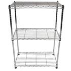 Estante Multiuso Arame Aço Cromado 3 Prateleiras Montável Dec