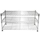 Estante Multiuso Arame Aço Cromado 3 Prateleiras Montável Dec