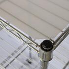 Estante Multiuso Arame Aço Cromado 3 Prateleiras Montável Dec