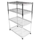 Estante Multiuso Arame Aço Cromado 4 Prateleiras Montável Dec