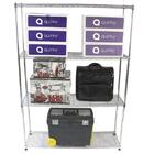 Estante Multiuso Arame Aço Cromado 4 Prateleiras Montável Dec