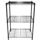 Estante Multiuso Arame Aço Preto 3 Prateleiras Montável Decor