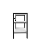 Estante Multiuso Baixa Slim Industrial 60x41cm Preto/branco