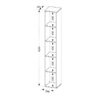 Estante Multiuso Clean 187,8cm X 29,8cm Artany