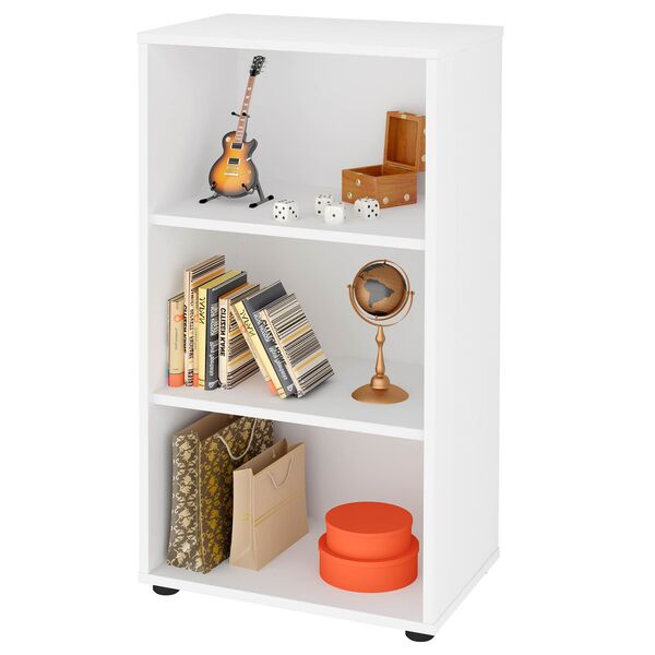 Estante Multiuso Com 02 Prateleiras Clean A02 81x45 Cm Branco