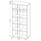 Estante Multiuso Com 10 Nichos Clean A02 187x90 Preto - Lyam