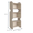 Estante Multiuso Com Nichos Soul Moderno Nature