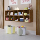 Estante Multiuso Ely Amêndoa Para Organizar Brinquedo Em Mdf