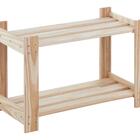 Estante Multiuso Em Madeira 62 Cm Com 2 Prateleiras Modulare