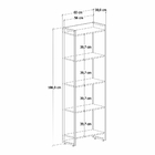 Estante Multiuso Escritório Industrial 05 Prateleiras Areta 1