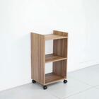 Estante Multiuso Freijó Para Quarto Sala Com Rodízio 40cm