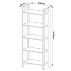 Estante Multiuso Gamer Livreiro Office 5 Prateleiras Preto/ve