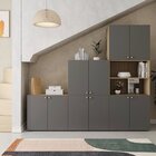 Estante Multiuso Livreiro 3 Módulos 10 Portas 2 Kit Prateleir