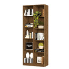 Estante Multiuso Livreiro Amêndoa Duplo 10 Nichos