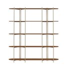 Estante Multiuso Livreiro Orgânica Industrial Enya 195,8cmx18