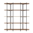 Estante Multiuso Livreiro Orgânica Industrial Enya 195,8cmx18