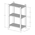 Estante Multiuso Madeira Maciça 3 Prateleiras Colors