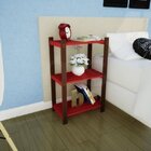 Estante Multiuso Madeira Maciça 3 Prateleiras Colors Imbuia/v