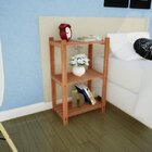 Estante Multiuso Madeira Maciça 3 Prateleiras Colors Natural