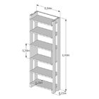 Estante Multiuso Madeira Maciça Bella Suze Amarelo Estrada E