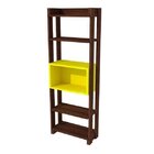 Estante Multiuso Madeira Maciça Bella Suze Amarelo Estrada E