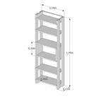 Estante Multiuso Madeira Maciça Bella Suze Amarelo Estrada E