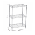 Estante Multiuso Metal Cromada 90x60x35cm Spaceo