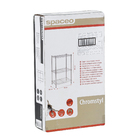 Estante Multiuso Metal Cromada 90x60x35cm Spaceo