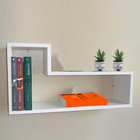 Estante Multiuso Moderna Formato Em "l" Em Mdf - Branco