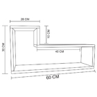 Estante Multiuso Moderna Formato Em "l" Em Mdf - Madeirado