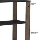 Estante Multiuso Painel 90cm 3 Prateleiras - Rústico/preto