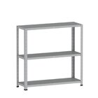 Estante Multiuso Para 3 Prateleiras 92cm Aço Cinza