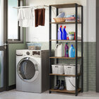 Estante Multiuso Para Lavanderia 59cm Rustic/preto Madesa