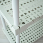 Estante Multiuso de Plástico Polipropileno com 4 Prateleiras Branca Poly 127x70x35cm 100kg Organize