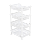 Estante Multiuso Plástico Branco 70,5x39,5x30cm Nitronplast