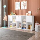 Estante Multiuso Quarto Infantil Com 3 Caixas E 7 Nichos 159x