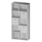 Estante Multiuso Quarto Infantil Com 3 Caixas E 7 Nichos 159x