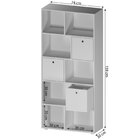 Estante Multiuso Quarto Infantil Com 3 Caixas E 7 Nichos 159x