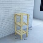 Estante Multiuso Torre Natural & Colors 3 Prateleiras Mel / P