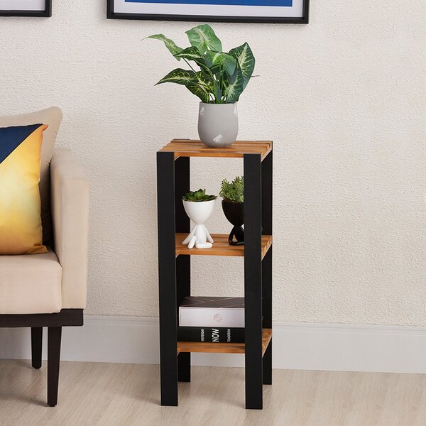 Estante Multiuso Torre Natural & Colors 3 Prateleiras Mel / P