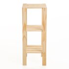 Estante Multiuso Torre Natural & Colors 3 Prateleiras Natural