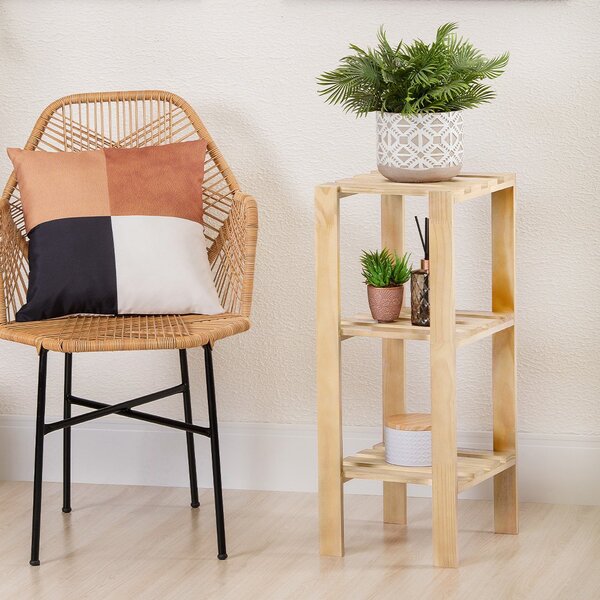 Estante Multiuso Torre Natural & Colors 3 Prateleiras Único