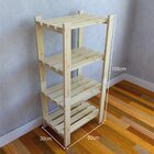 Estante Multiuso Torre Natural & Colors 4 Prateleiras Along N