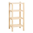 Estante Multiuso Torre Natural & Colors 4 Prateleiras Along N
