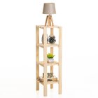 Estante Multiuso Torre Natural & Colors 4 Prateleiras Natural