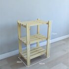 Estante Multiusotorre Natural & Colors 3 Prateleiras Along Me