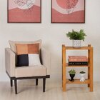 Estante Multiusotorre Natural & Colors 3 Prateleiras Along Mel