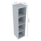 Estante Natus Cinza Cristal