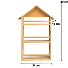 Estante Nicho Casa Prateleira Tripla Infantil De Madeira