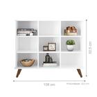 Estante Nicho Vintage Sabina Branco Com Gavetas Brancas E Pre